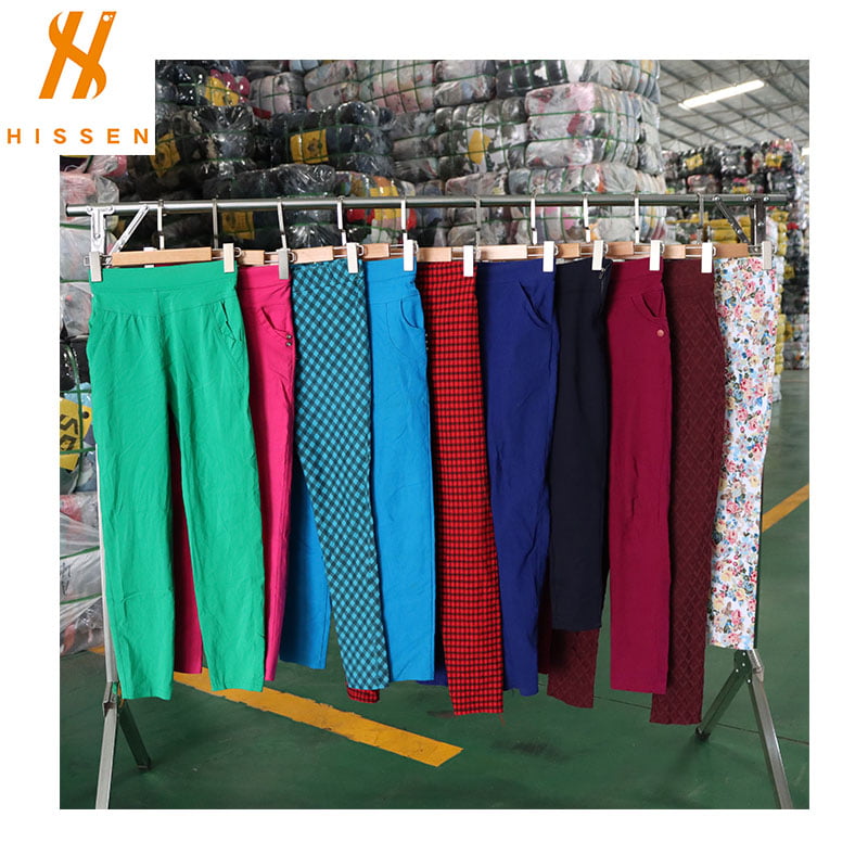 Second Hand Lady Skinny Pants Second Hand Wholesale Clothing