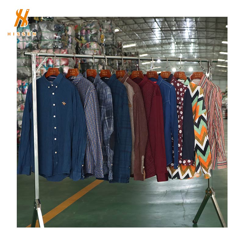 Hissen Used men winter shirt buy second hand clothes in bales For Sale From China