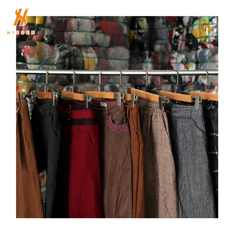 Hissen Used lady casual pants bales of used children's clothing For Sale From China 