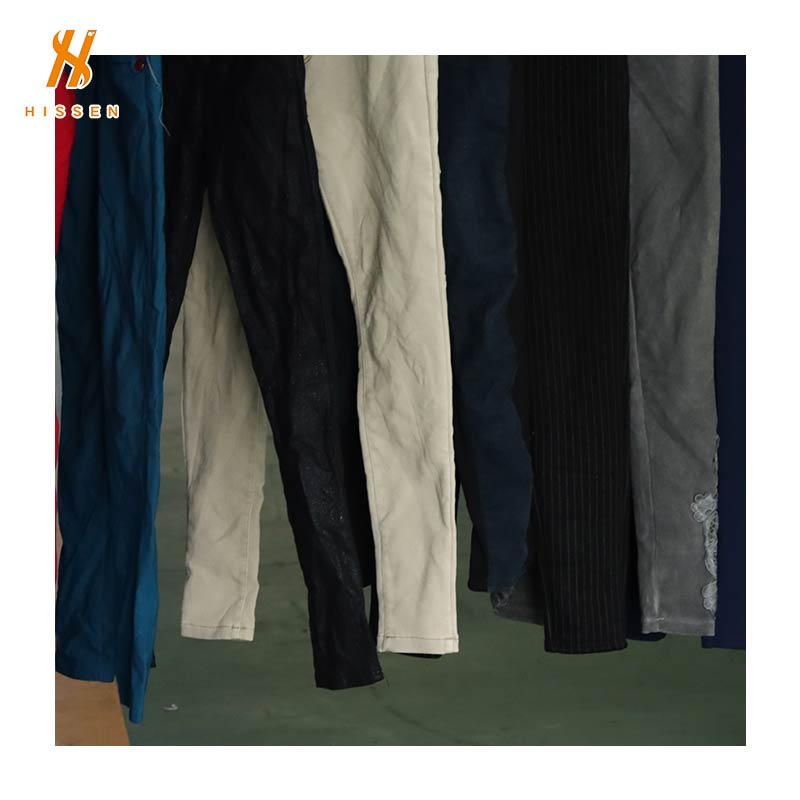 Hissen Used lady skinny pants clothing bales near me For Sale From China 