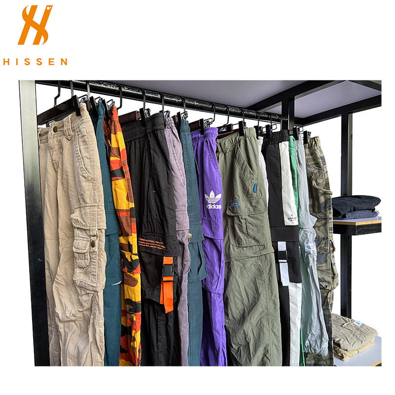 Used Adult Cargo Long Pants Cheap Second Hand Clothes In Guangzhou