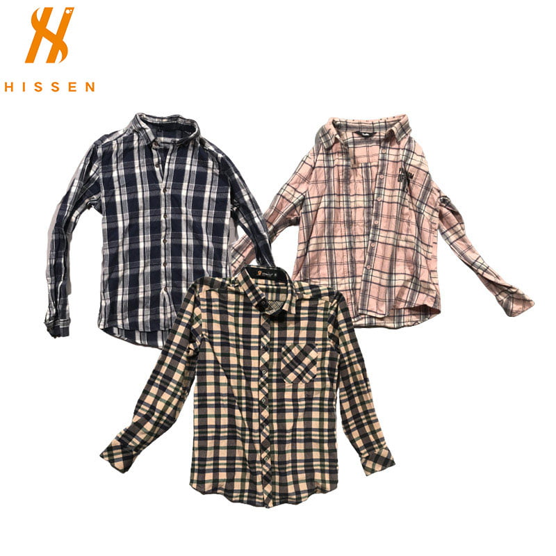 Used Flannel Shirt Good Quality Second Hand Clothes For Sale In Guangzhou