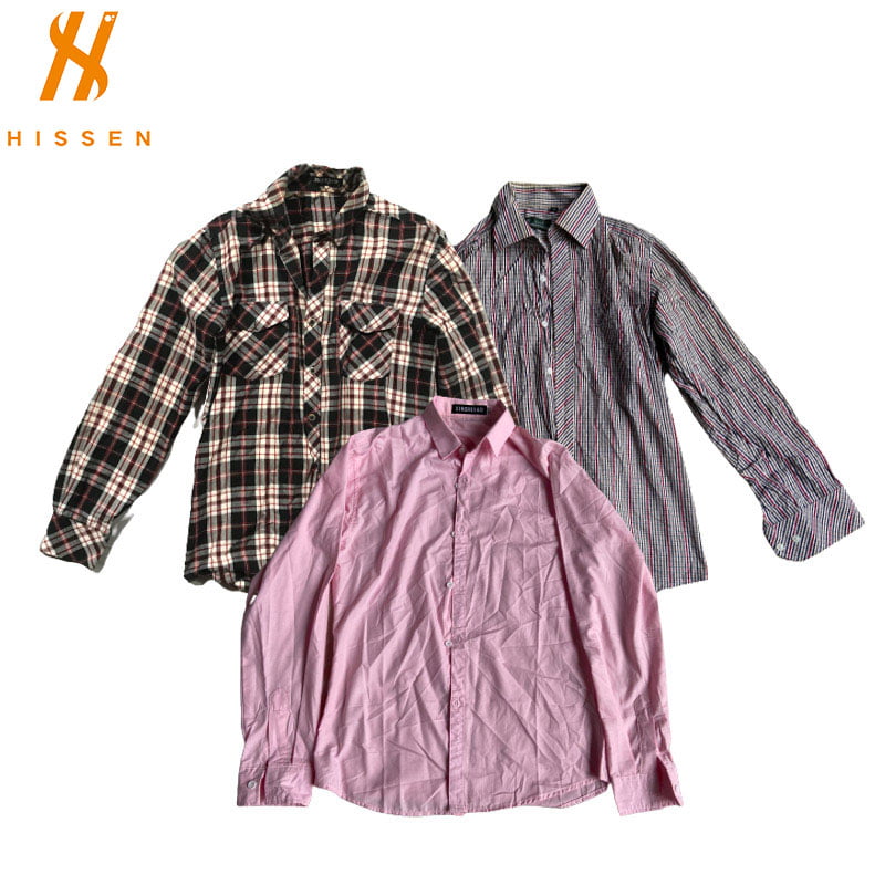 Used Men Shirt Long Sleeve Second Hand Closet Factory Price
