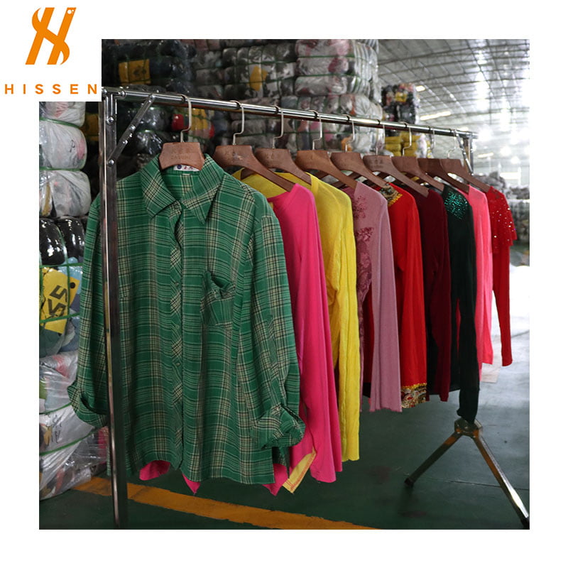 Second Hand Ladies Cotton Blouse Preloved Branded Clothes In China