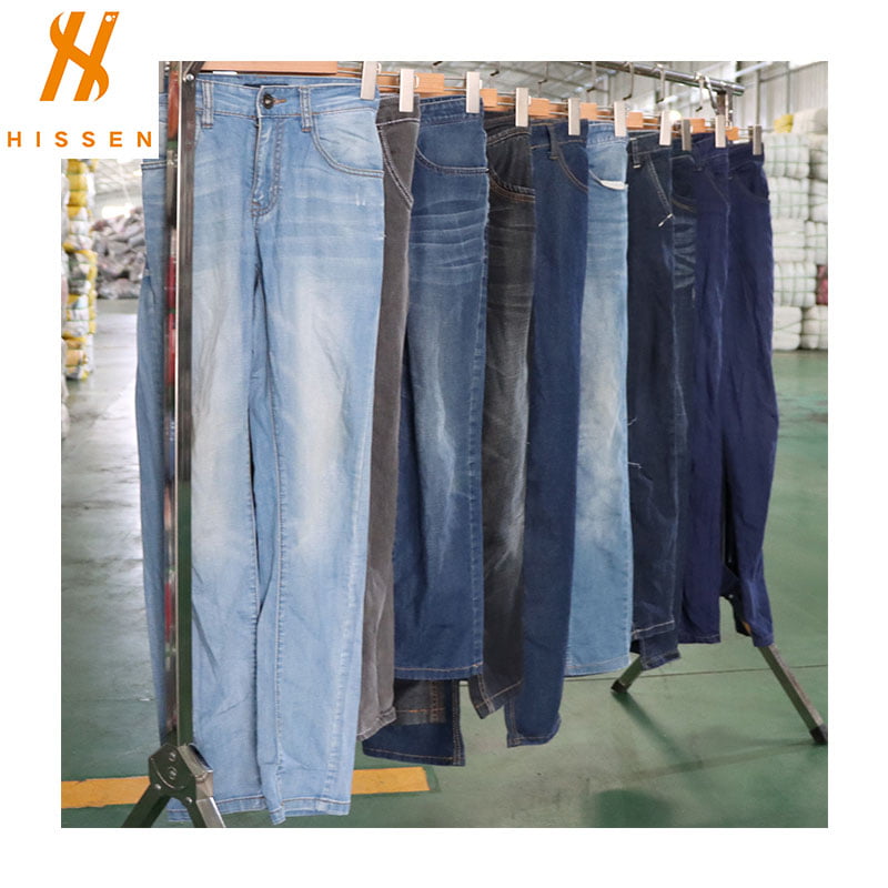 Second Hand Ladies Jeans Pants Wholesale Thrift Clothes In Southeast Asia