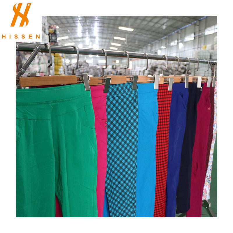 Second Hand Lady Skinny Pants Unsorted Used Clothing Wholesale Factory price