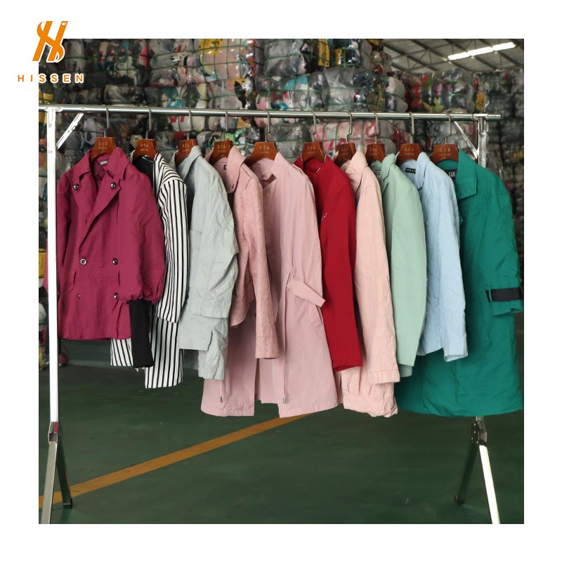 Hissen Used lady short coat(thin) bales of clothes for sale near me For Sale From China 