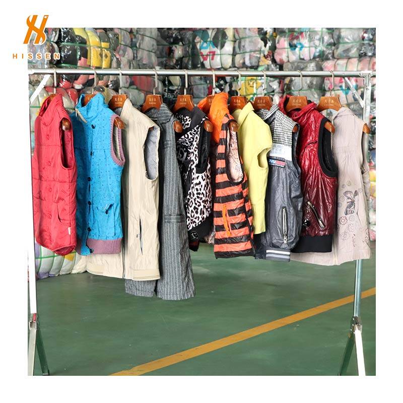 Hissen Used suit vest(thick) used clothing in bales price For Sale From China 