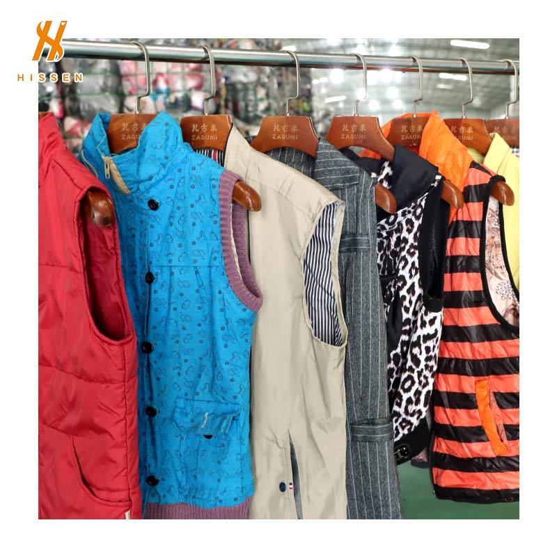 Hissen Used suit vest(thick) used clothing in bales price For Sale From China 