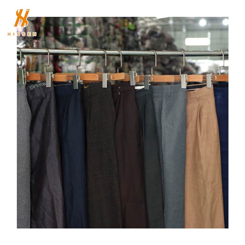 Hissen Used men suit pants bales vintage clothing For Sale From China