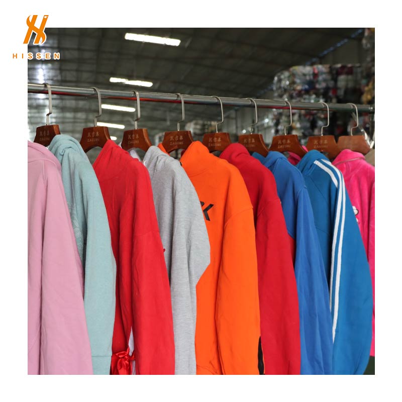 Hissen Used hooded sweater bales clothing company For Sale From China 