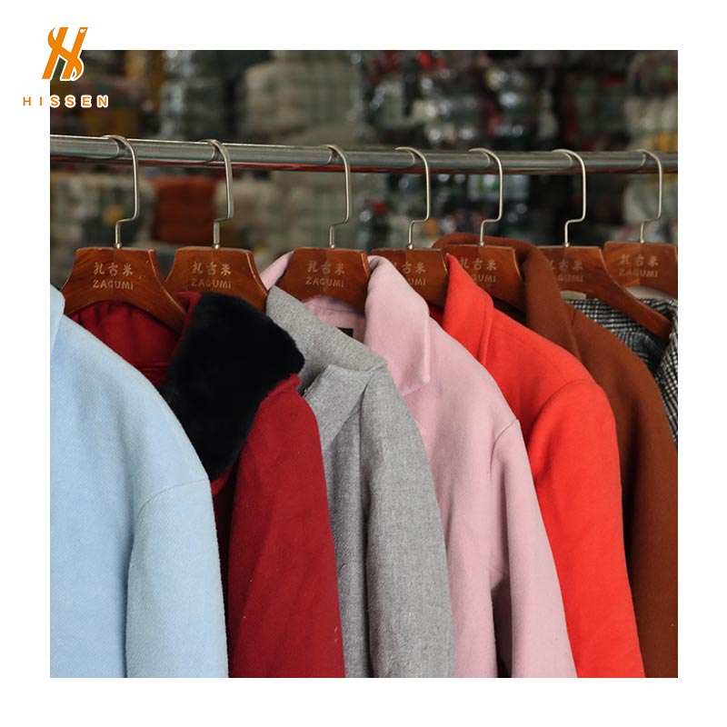 Used lady wool overcoat(long) used clothing bales suppliers For Sale From China