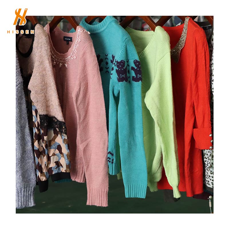 Hissen Usedpr light sweater coat premium clothing bales For Sale From China 
