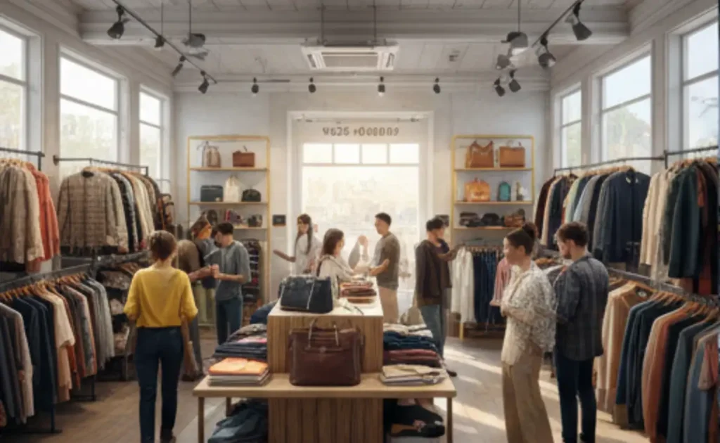 used clothes store in Europe