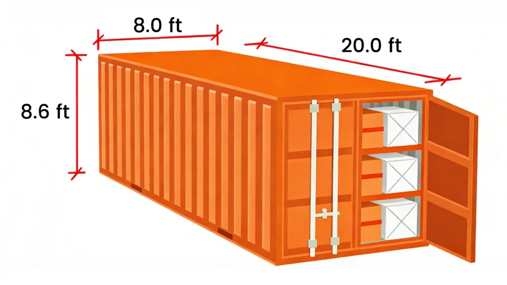 20ft container loading