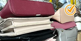 bright color used bags