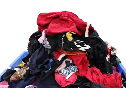 Colored cotton rags