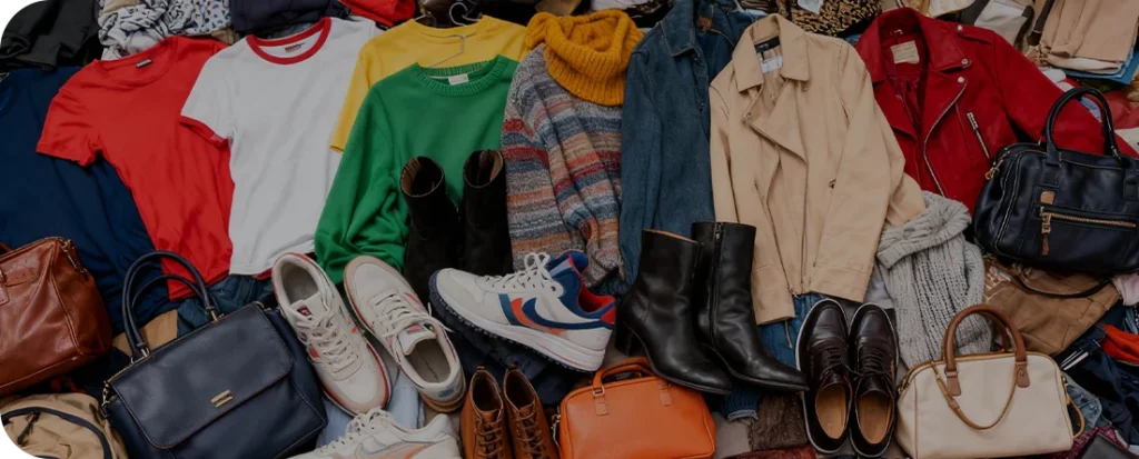 used clothes shoes and bags