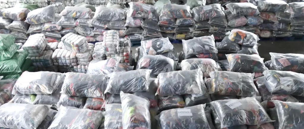 used bags warehouse stock