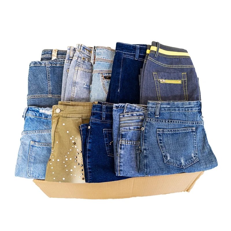 women used jean skirt