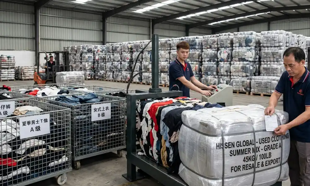 Used clothing bales