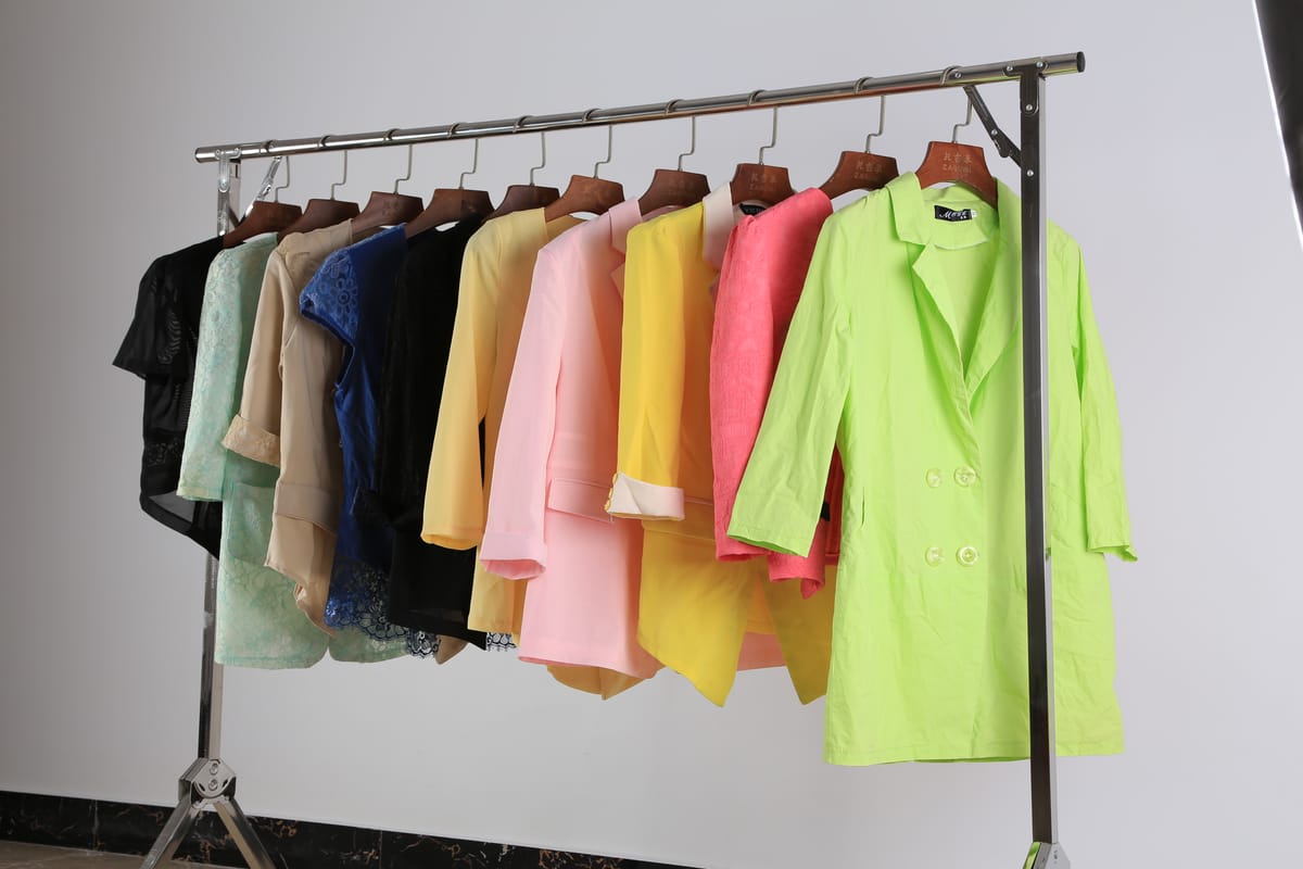 Baled used ladies fashion jackets sorted and graded for export