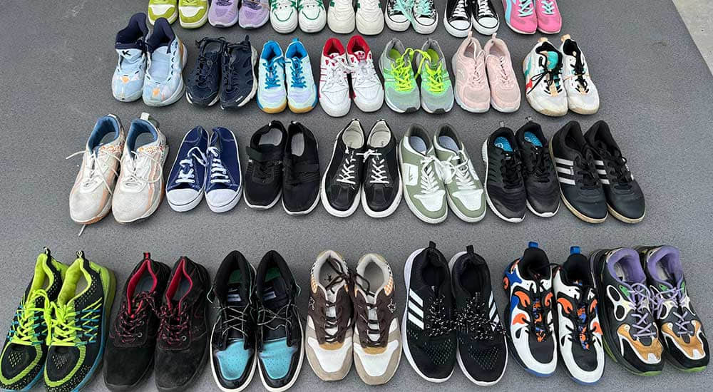 Used Mixed Shoes bales