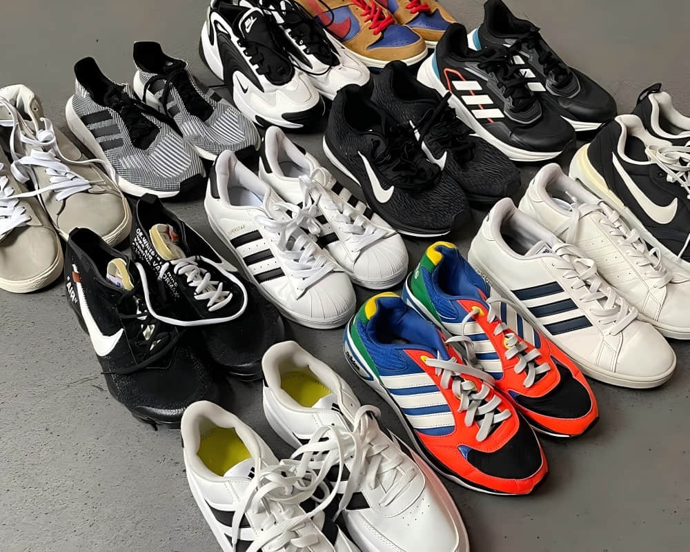 Washed Men Used Shoes