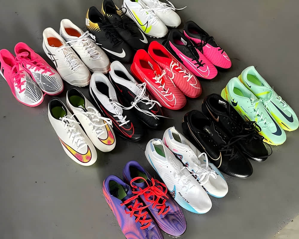 Washed Used Football Shoes