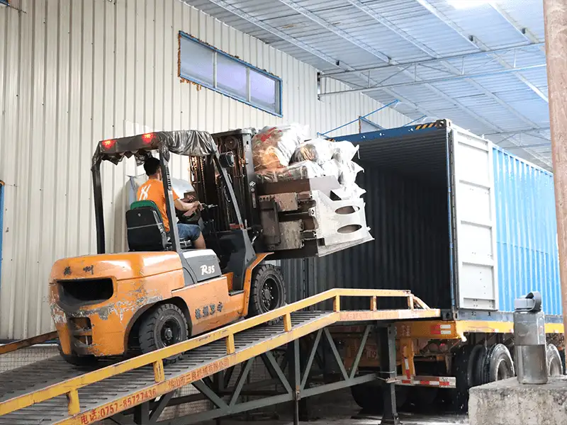 loading used bags