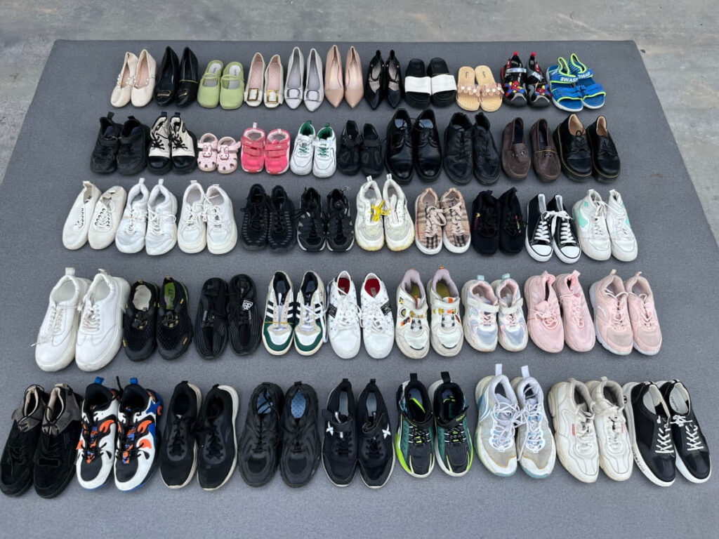 mixed used shoes