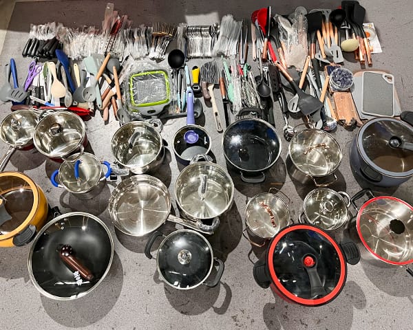 Mixed kitchenware stock wholesale