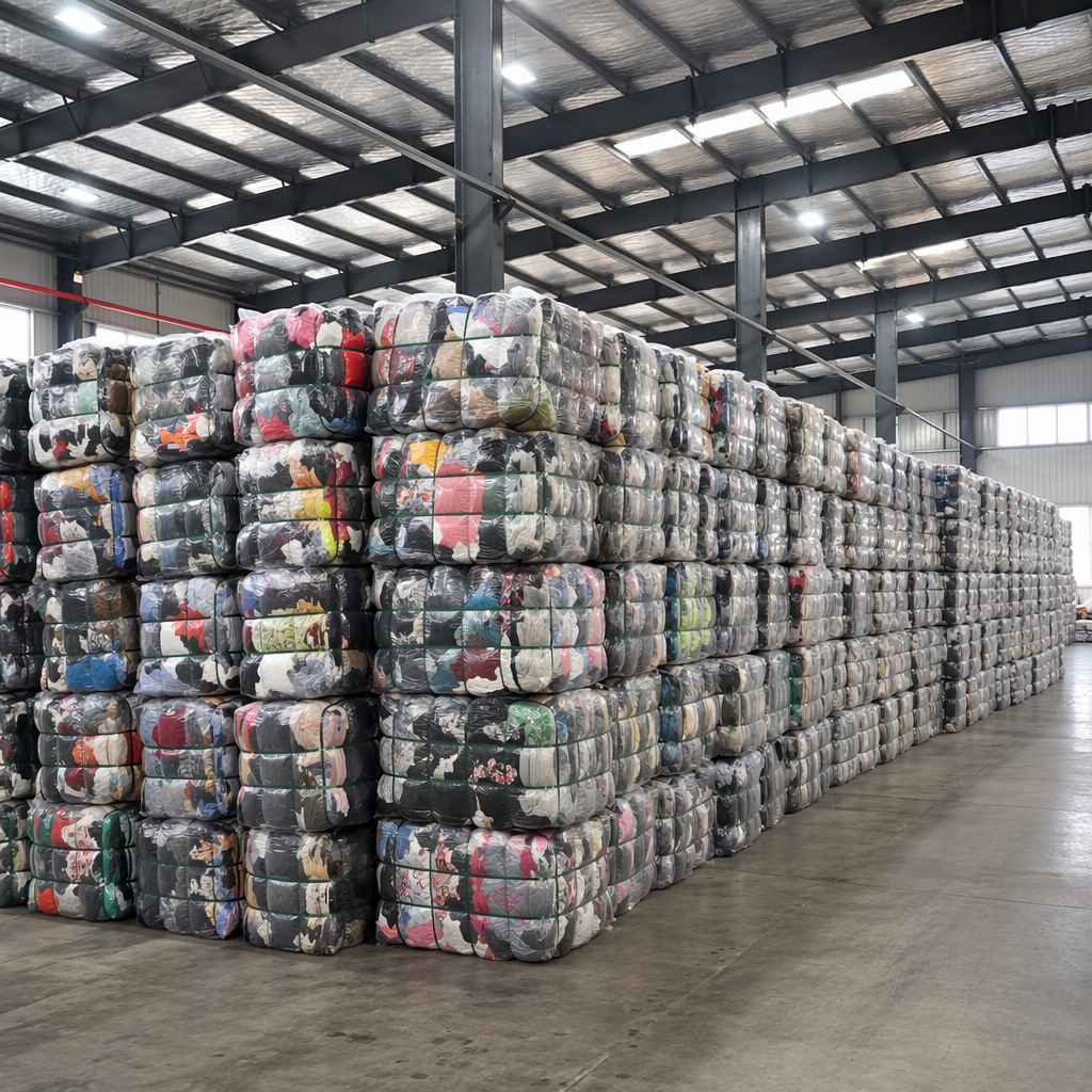 Used clothing bales ready for export from China — consistent quality and documentation