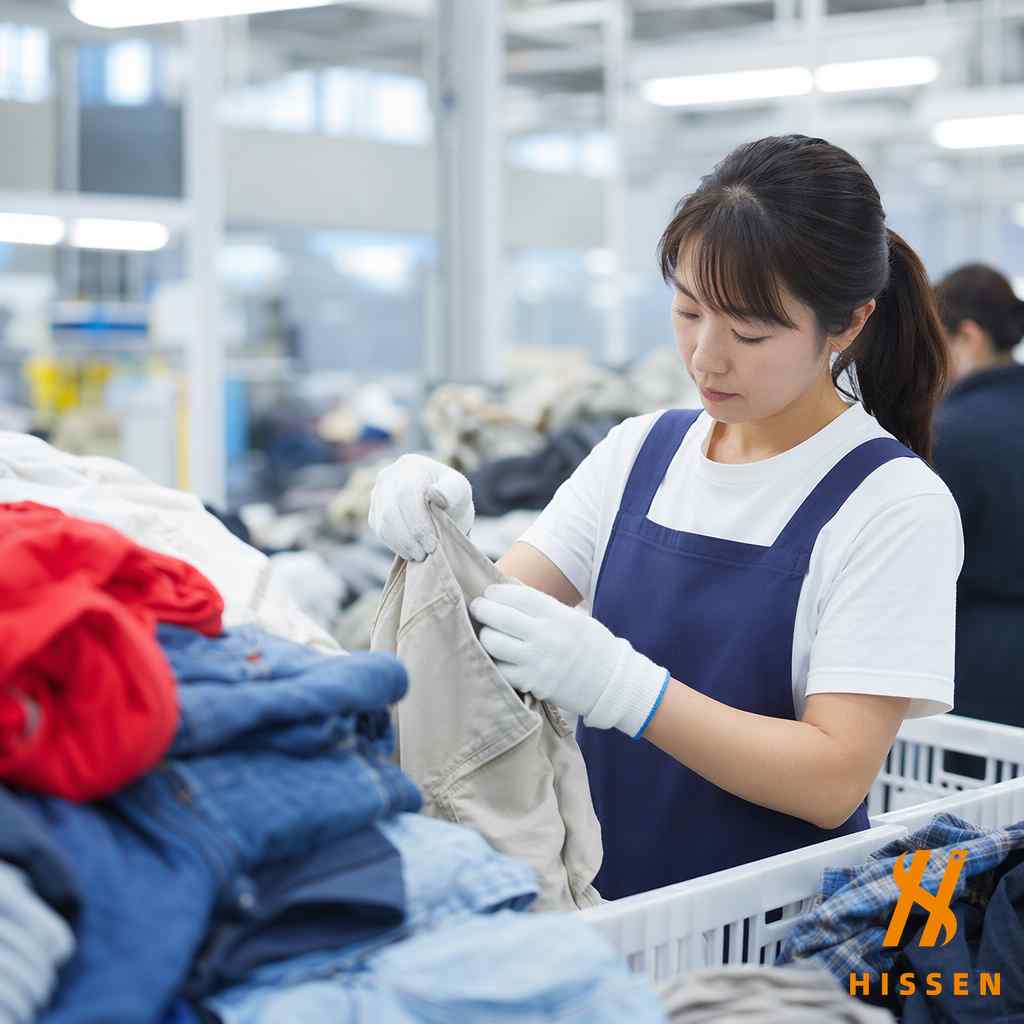 Hissen Global quality inspection of sorted used clothing