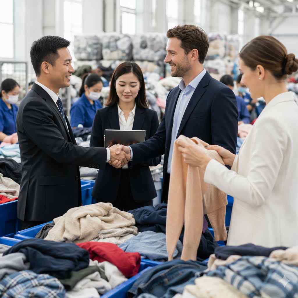 Business handshake — building a reliable supplier relationship