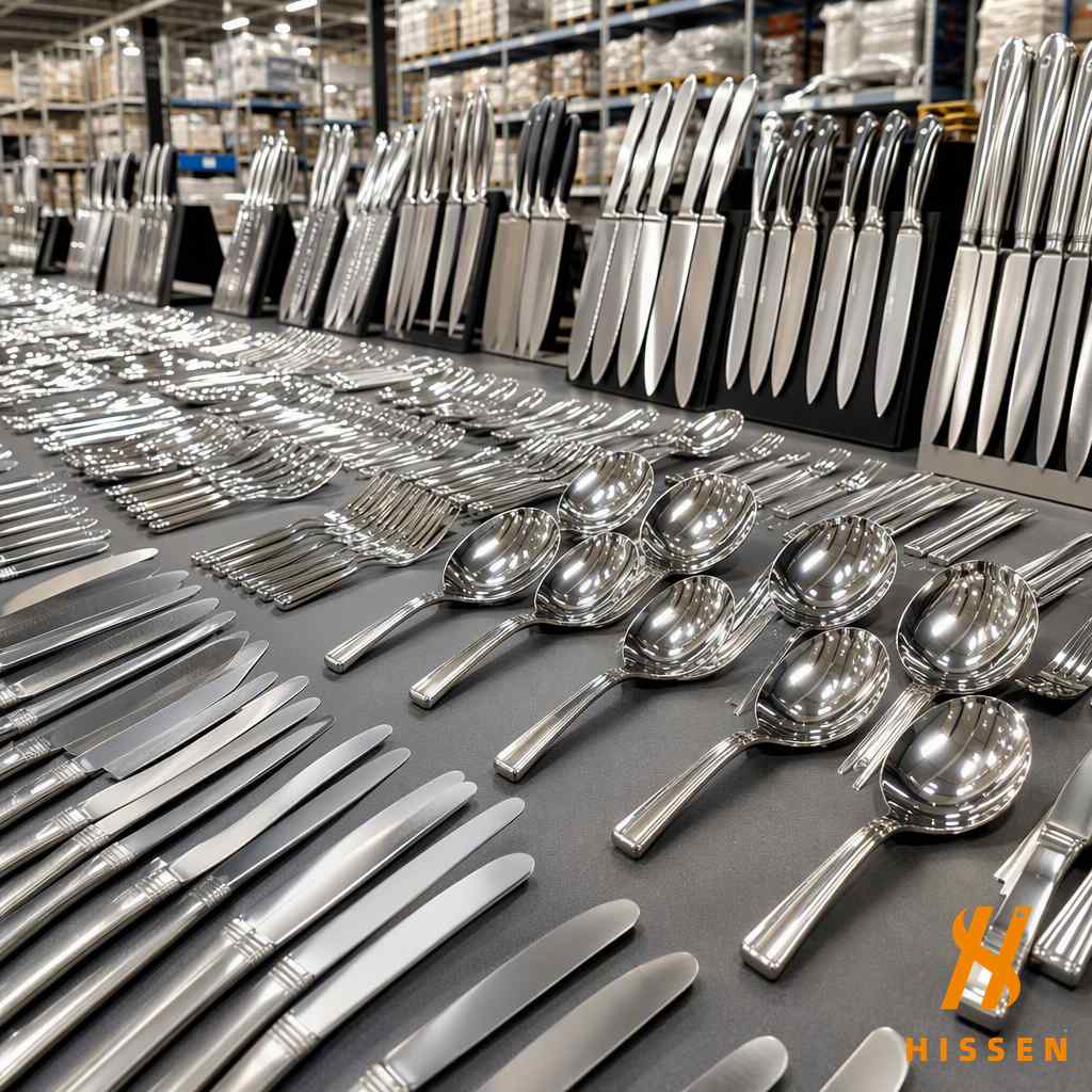 Kitchen knives forks and spoons wholesale flatware from China