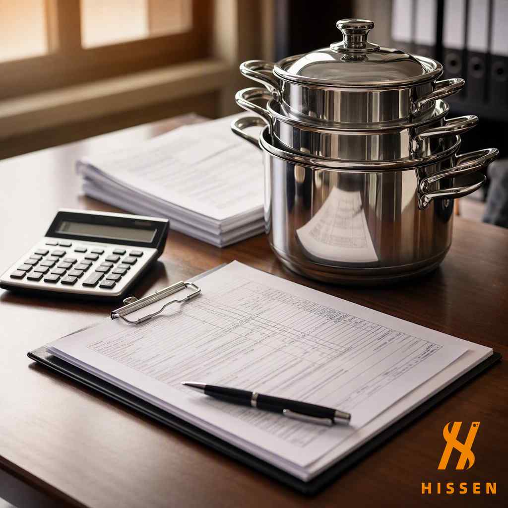 Customs documents calculator and stainless steel pots for Nigeria import duty planning